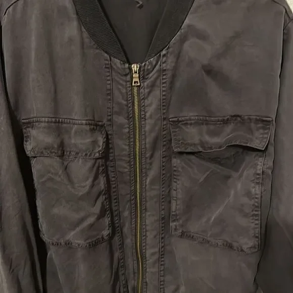 Super soft gray bomber jacket - Picture 2 of 7